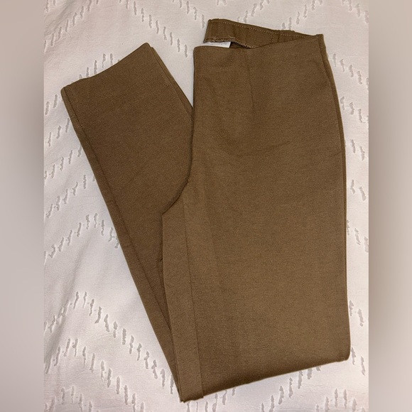 J. Jill women’s Ponte Slim‎ Leg pull on, taupe, light brown ankle pants size XS - Picture 1 of 8